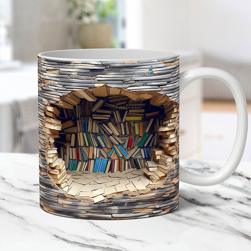 Maliben | 3d Bookshelf Mug