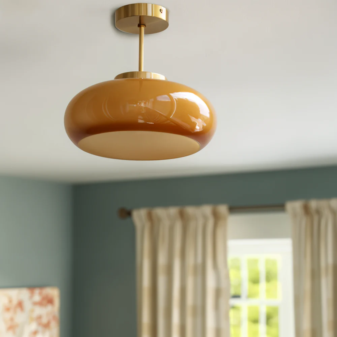 Maliben | Vintage Yellow Ceiling Lamp