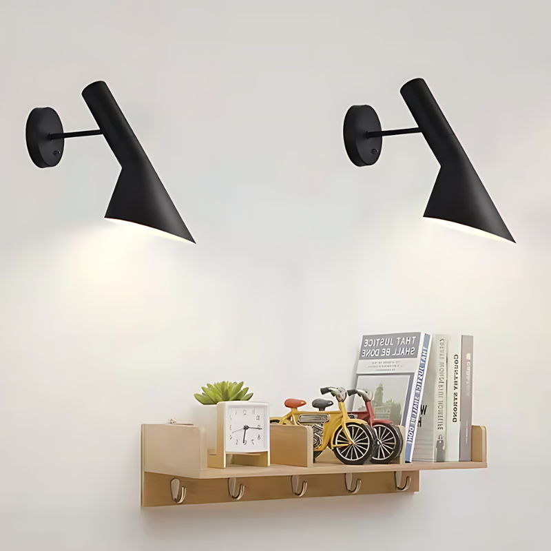 Maliben | Wall Lamp Lumivera Vintage | Nostalgic Look With Modern Technology | Robust Iron | For Living Room, Hallway & Dining Area