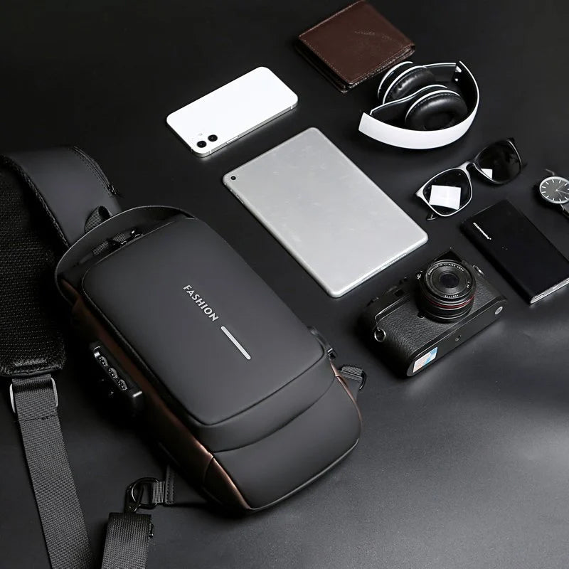 Maliben | Usb Charging Port Sling Anti-Theft Crossbody Bag