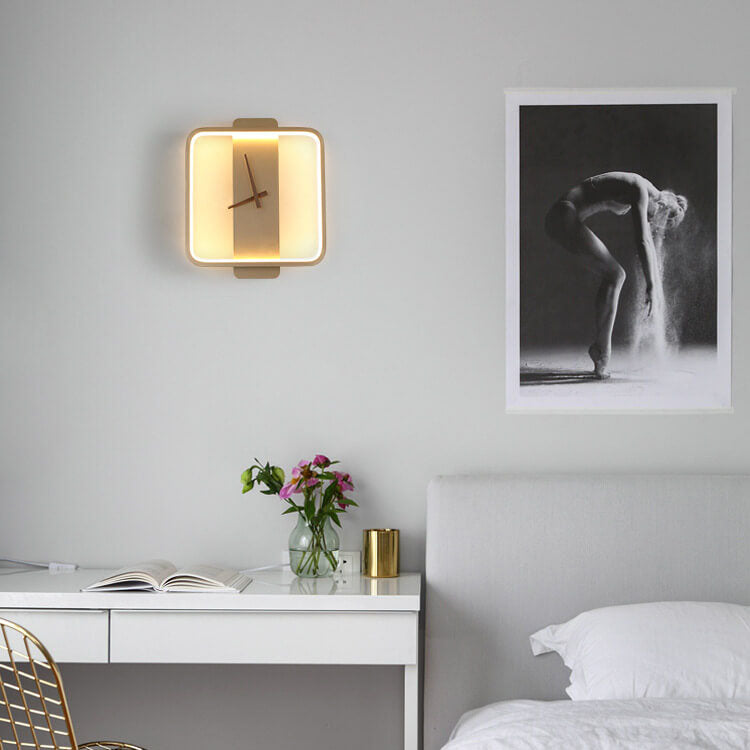 Maliben | Luxe Clock-Shaped Led Wall Lamp For Modern Interior