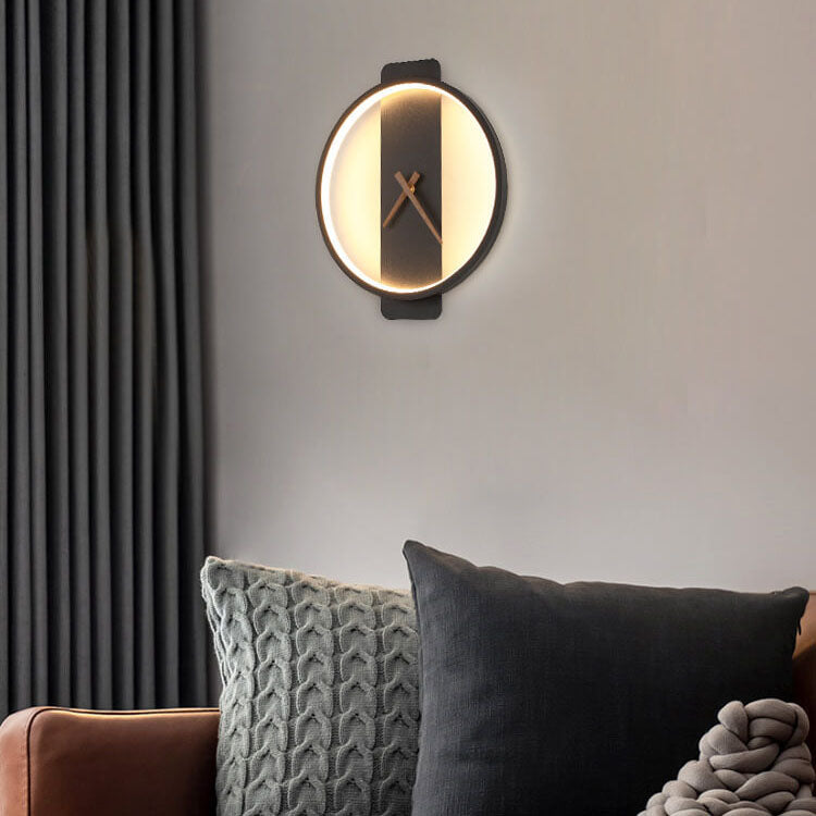 Maliben | Luxe Clock-Shaped Led Wall Lamp For Modern Interior