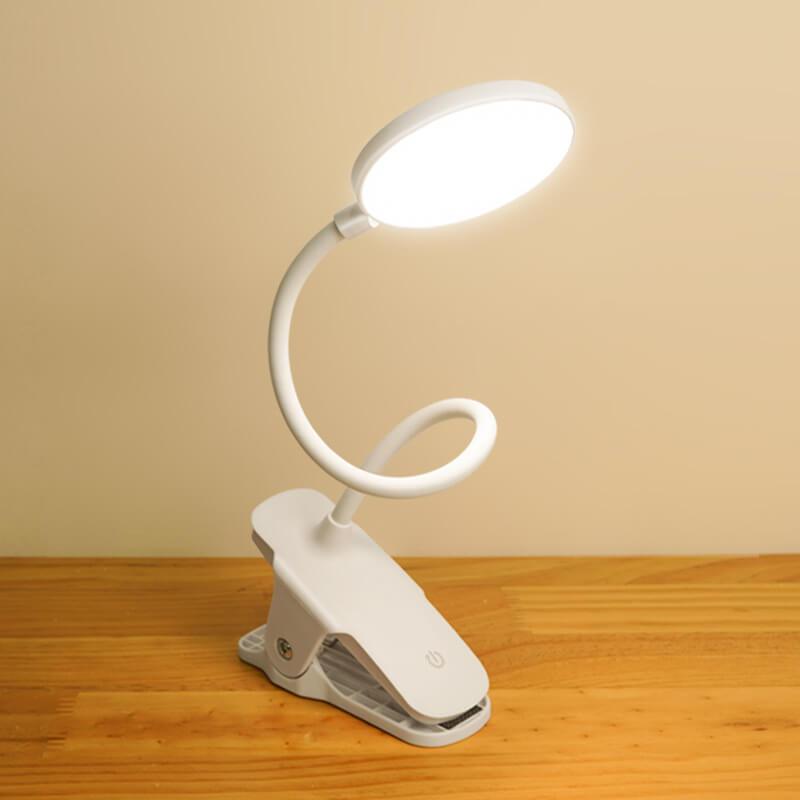 Maliben | Simple Led Clip Desk Lamp Rechargeable Eye Protection Night Light