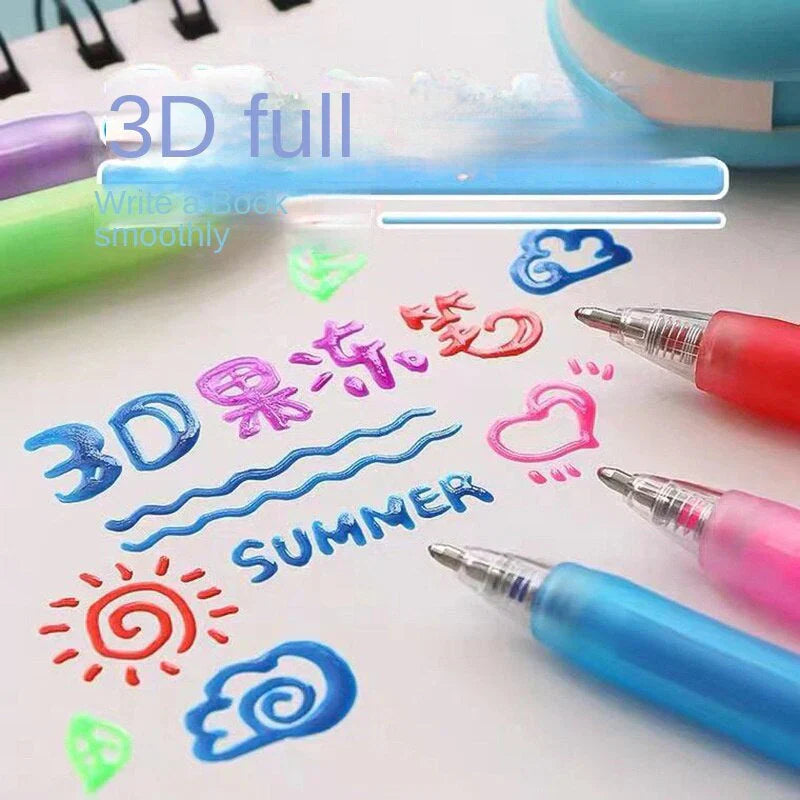 Maliben | Colorful Gel Pen Set For Creative 3d Artworks