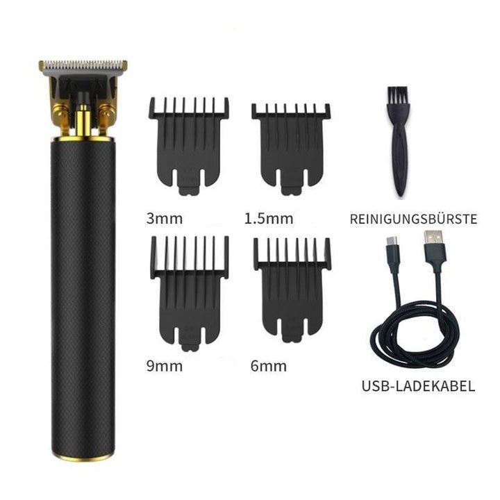 Maliben | Vintage Oil Head Gradient Engraving Electric Hair Clipper