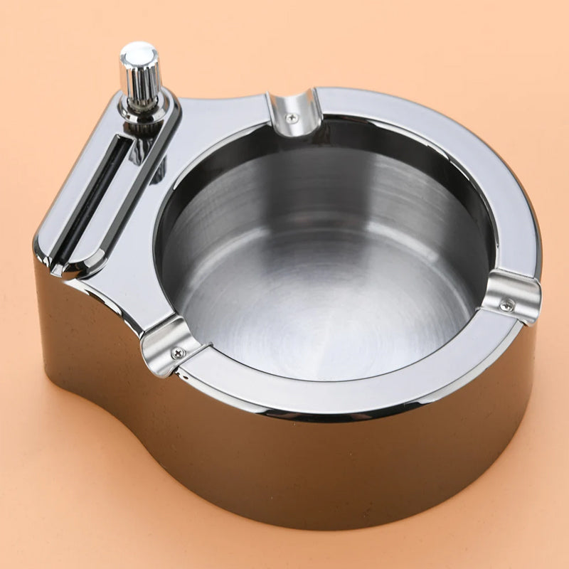 Maliben | Retro Metal Ashtray, Cigarette Lighter
