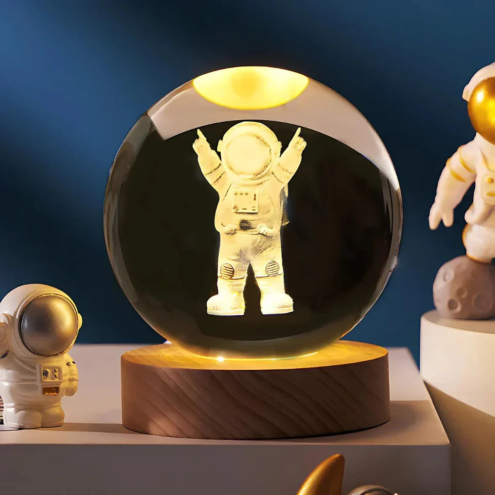 Maliben | 3d Engraved Crystal Ball - Celestia
