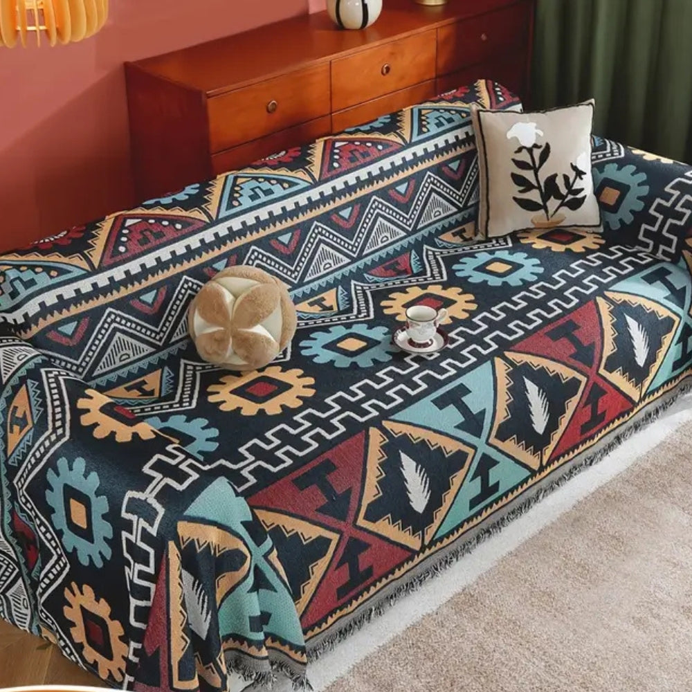 Maliben | Aztec Geometric Pattern Sofa Cover