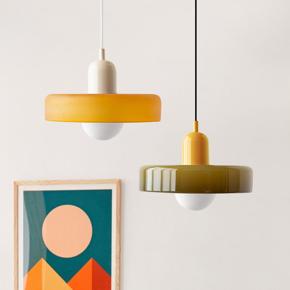 Maliben StiloGlas Pendant Lamp — Bauhaus Stained-Glass Light