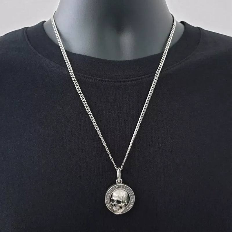 Maliben | Skull Necklace Made Of Titanium Steel