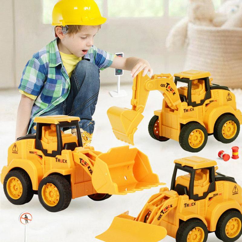 Maliben | Baby Press Construction Vehicle Toy