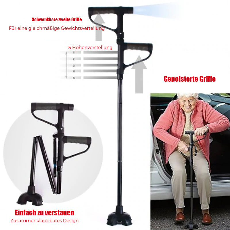 Maliben | Non-Slip Collapsible Walking Cane With Led Light