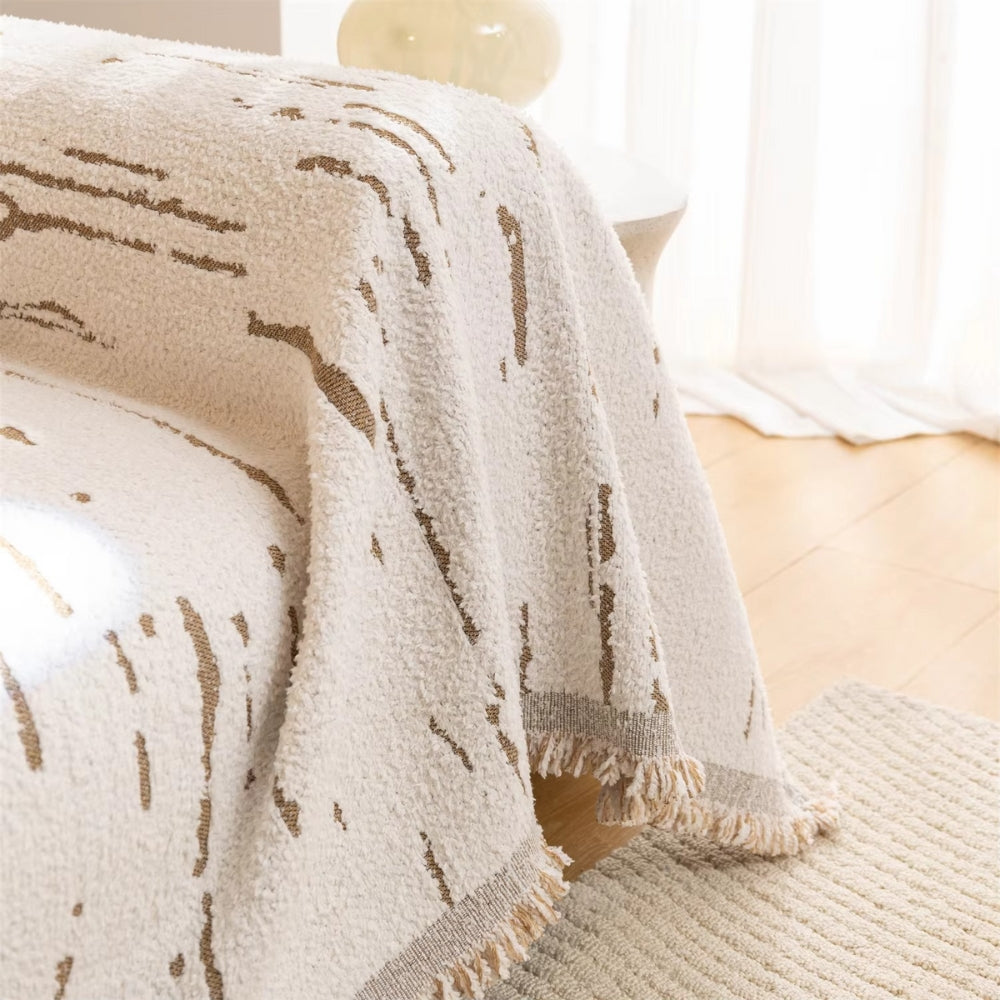 Maliben | Driftwood Tassel Sofa Cover