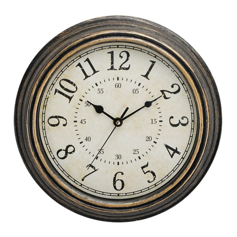 Maliben | Vintage Retro Wall Clock With Wood Look – Timeless Design