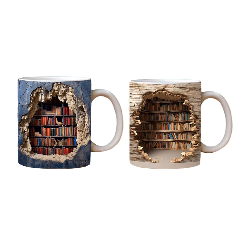 Maliben | 3d Bookshelf Mug