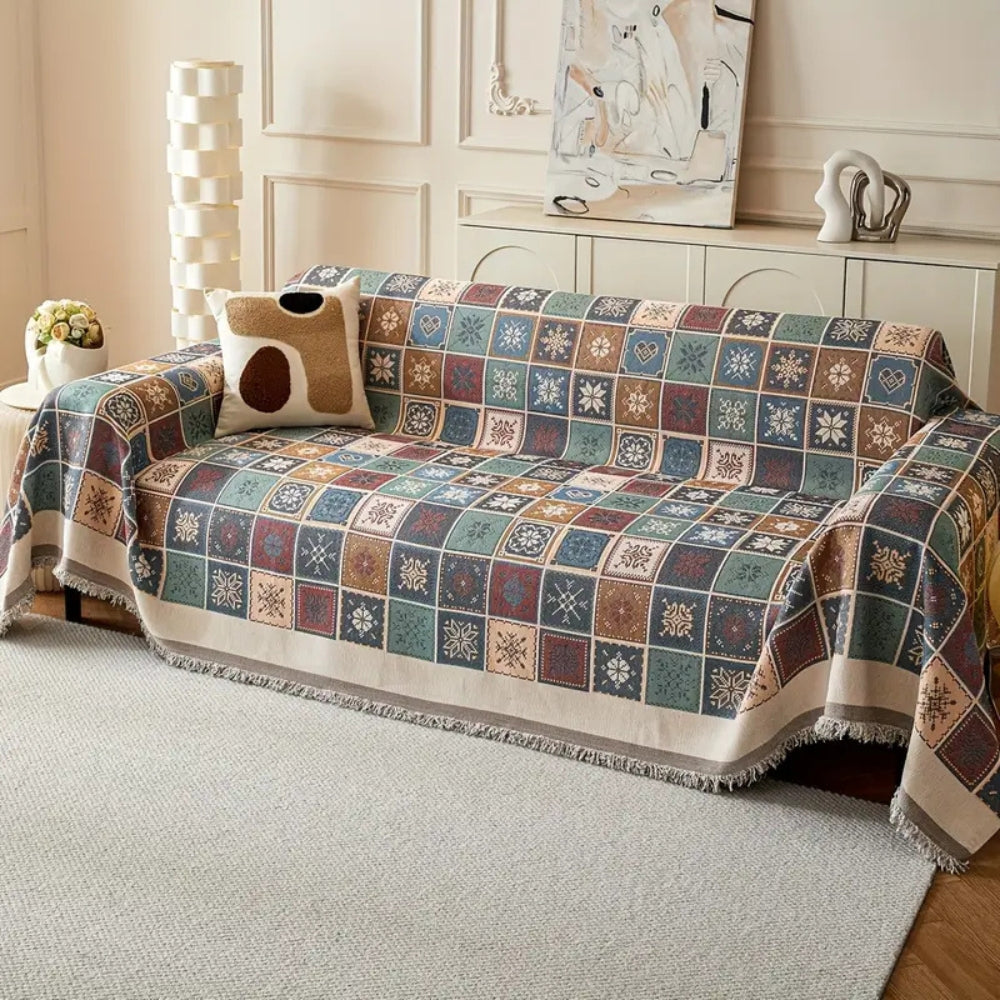 Maliben | Geneva Boho Knitted Sofa Cover