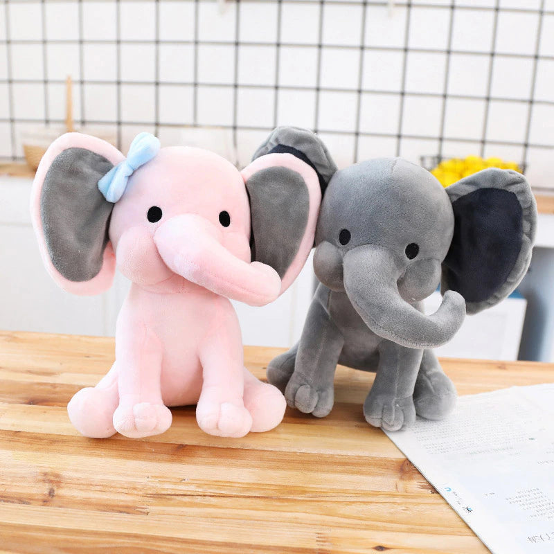 Maliben | Cute Plush Grey Elephant Pillow Dolls For Baby