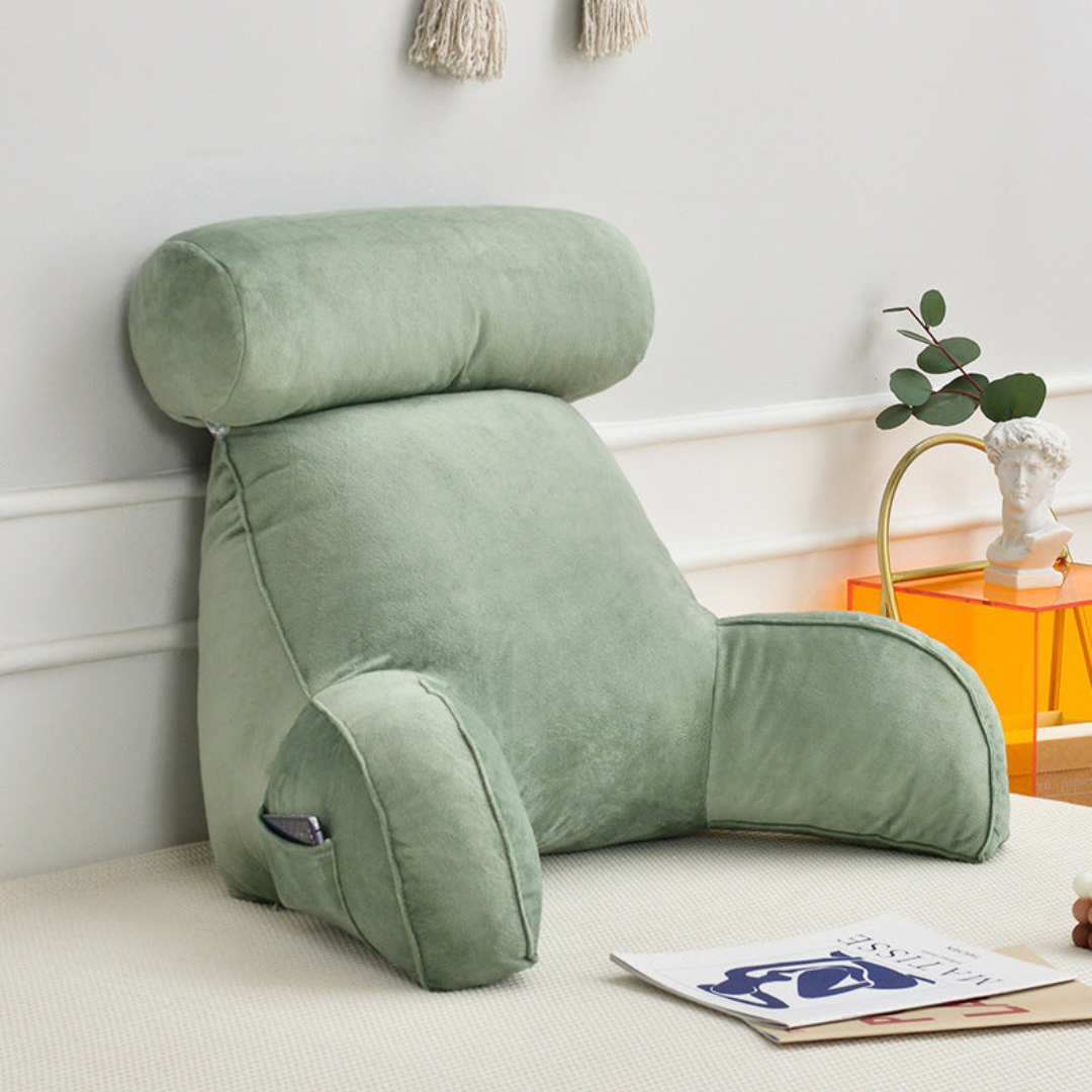 Maliben | Backrest Pillow With Armrests And Adjustable Headrest