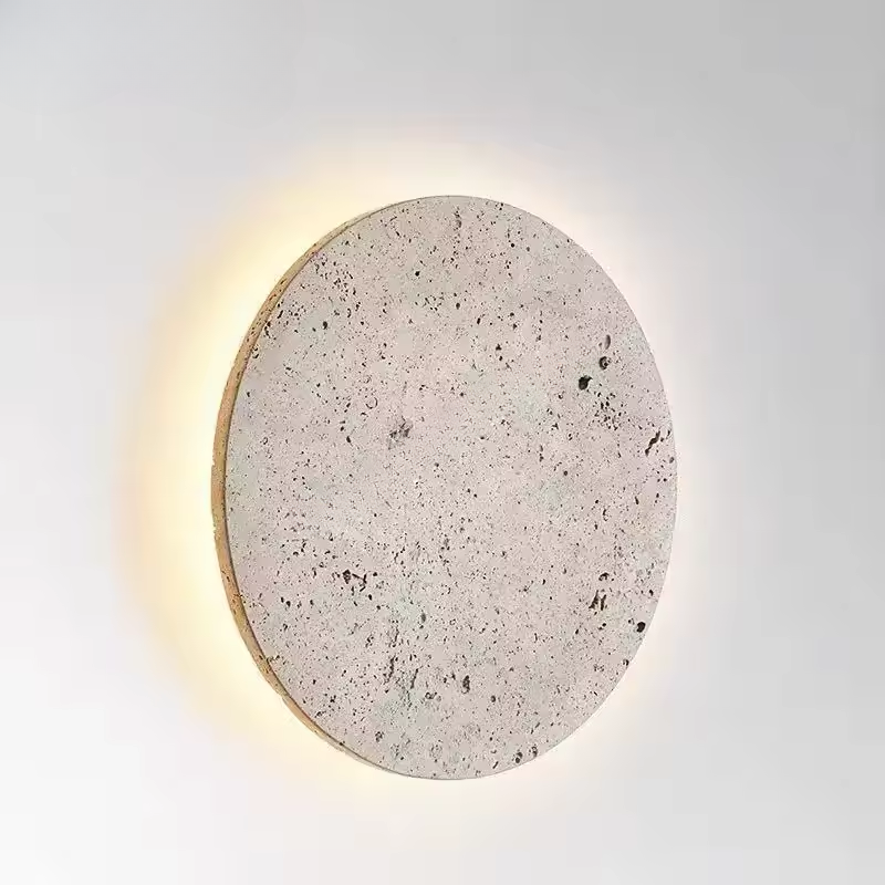 Maliben | Wabi-Sabi Travertine Natural Stone Wall Light