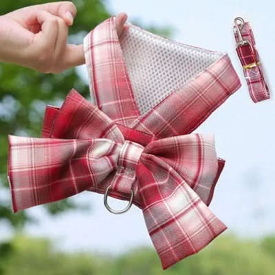 Maliben | Adjustable Dog Harness with Elegant Bow for Stylish Walks
