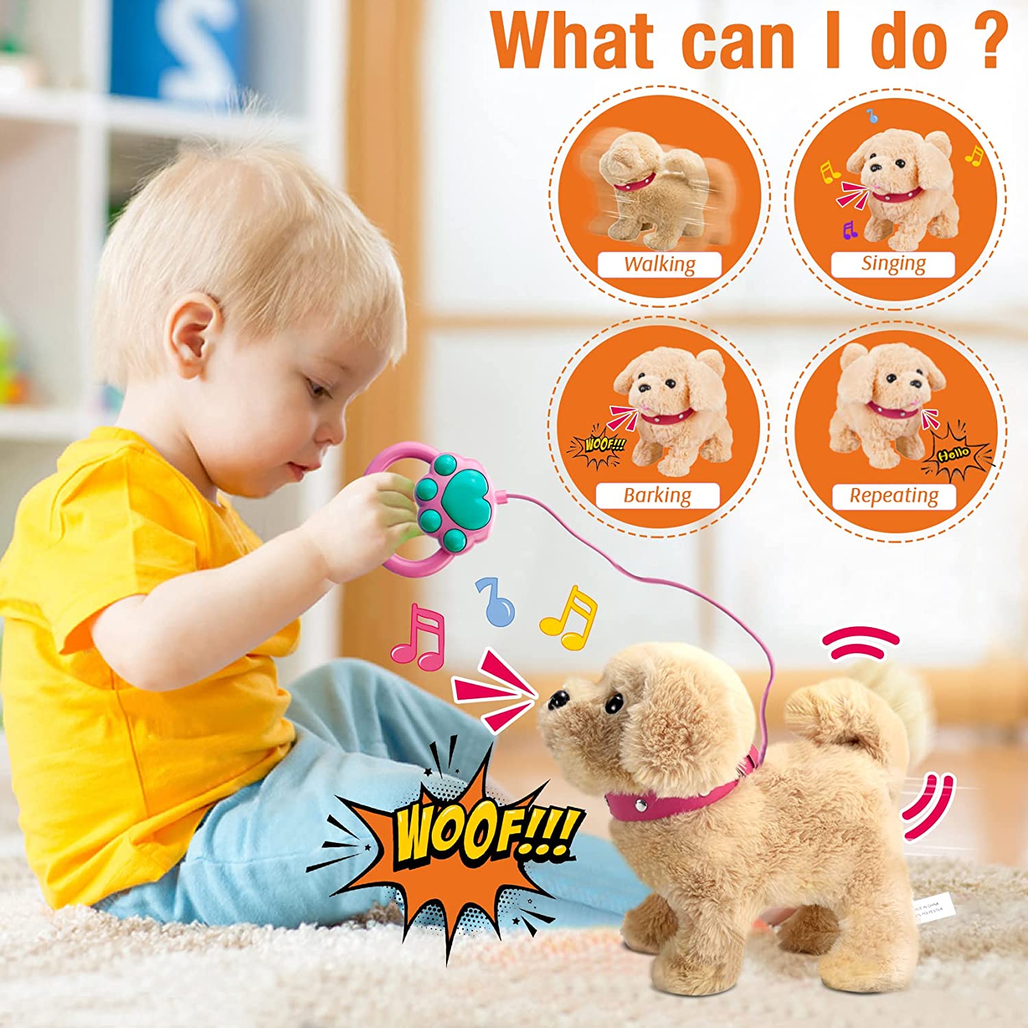 Maliben | Electronic Interactive Plush Puppy Toy