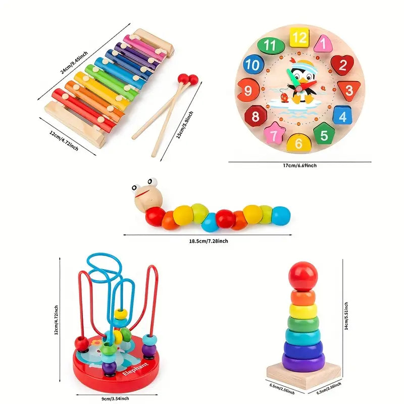 Maliben | 5-In-1 Montessori Play Set For Children - Discover Creative Play Fun