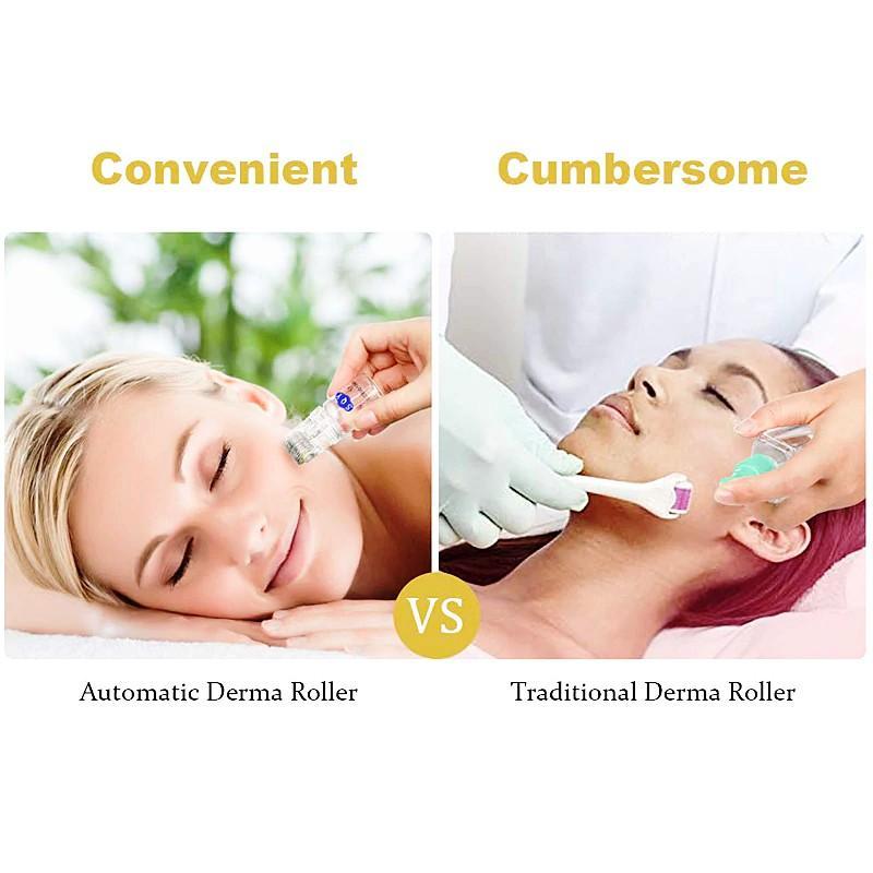 Maliben | Automatic Micro-Needle Derma Roller Derma-Roller -0.25mm Titanium Micro Needle Skin Care System