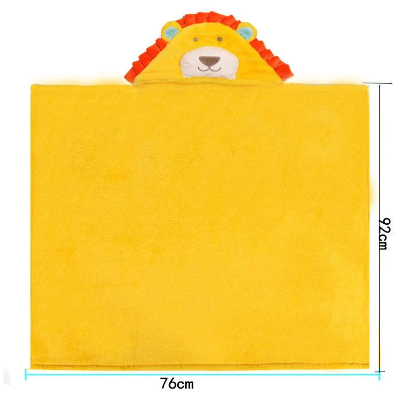 Maliben | Kids Hooded Bath Towel – Soft Towel With Animal Design