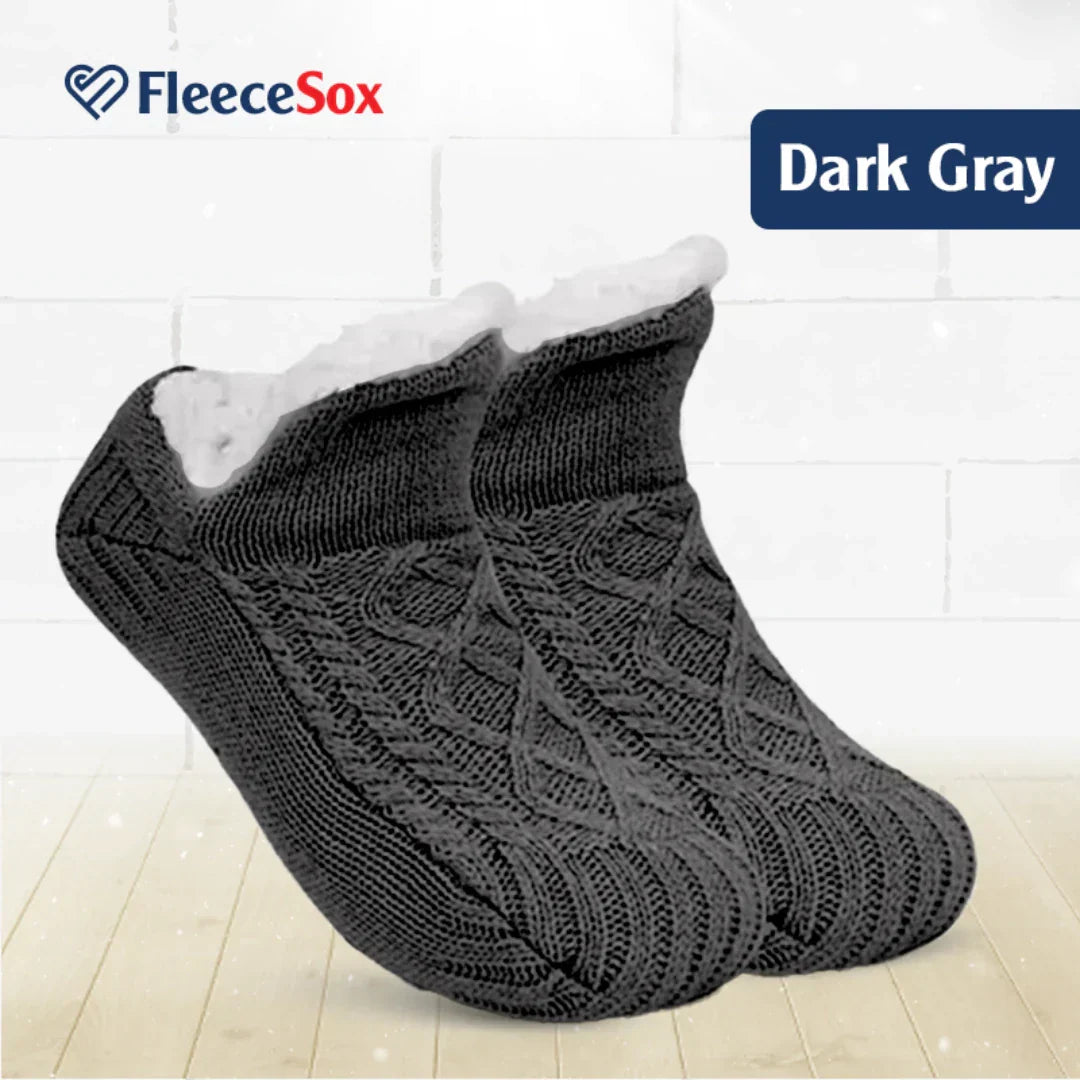 Maliben | Fleece-Lined Non-Slip Thermal Slippers Socks