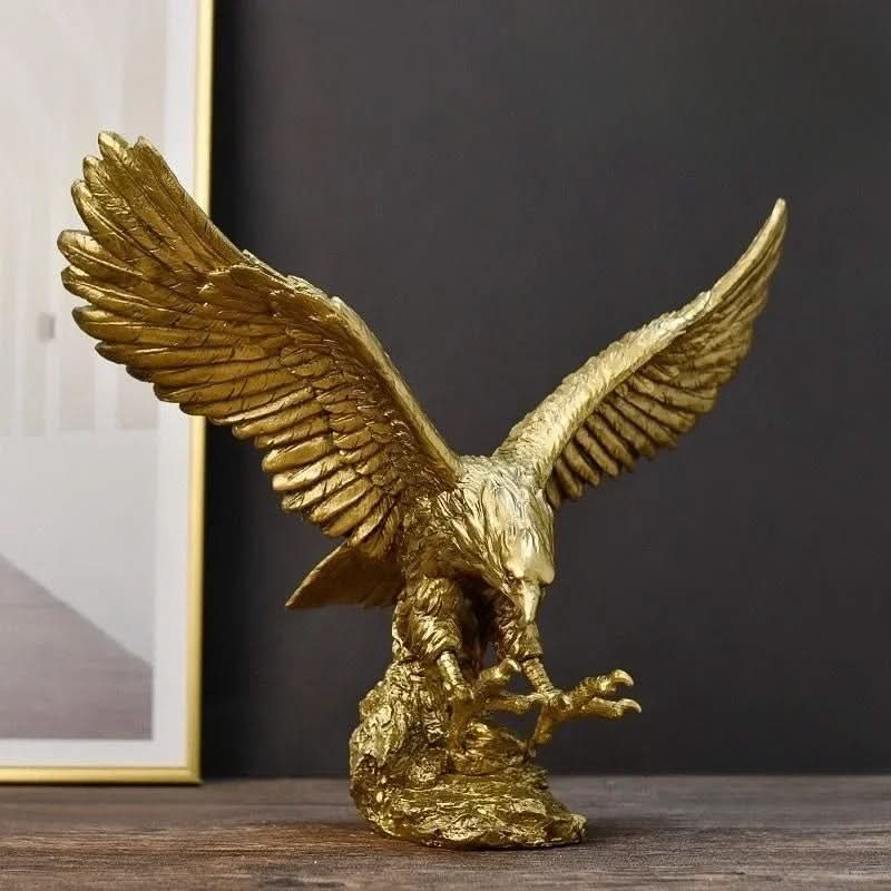Maliben | Golden Eagle Statue – Luxury Decor