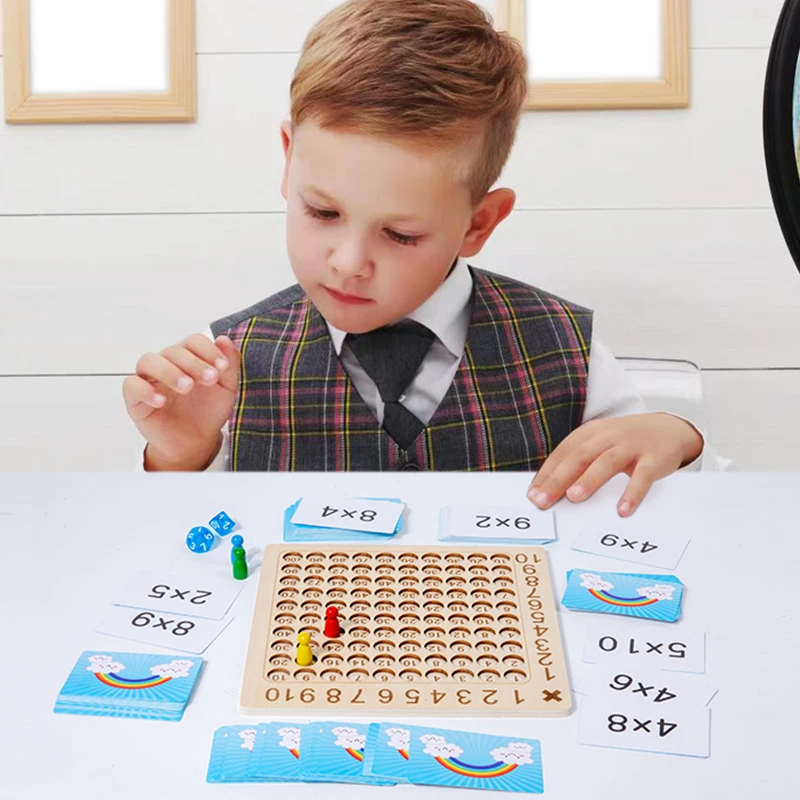 Maliben | Ecotoys Mathmaster | Math Fun For Smart Kids - Wooden Montessori Multiplication Board