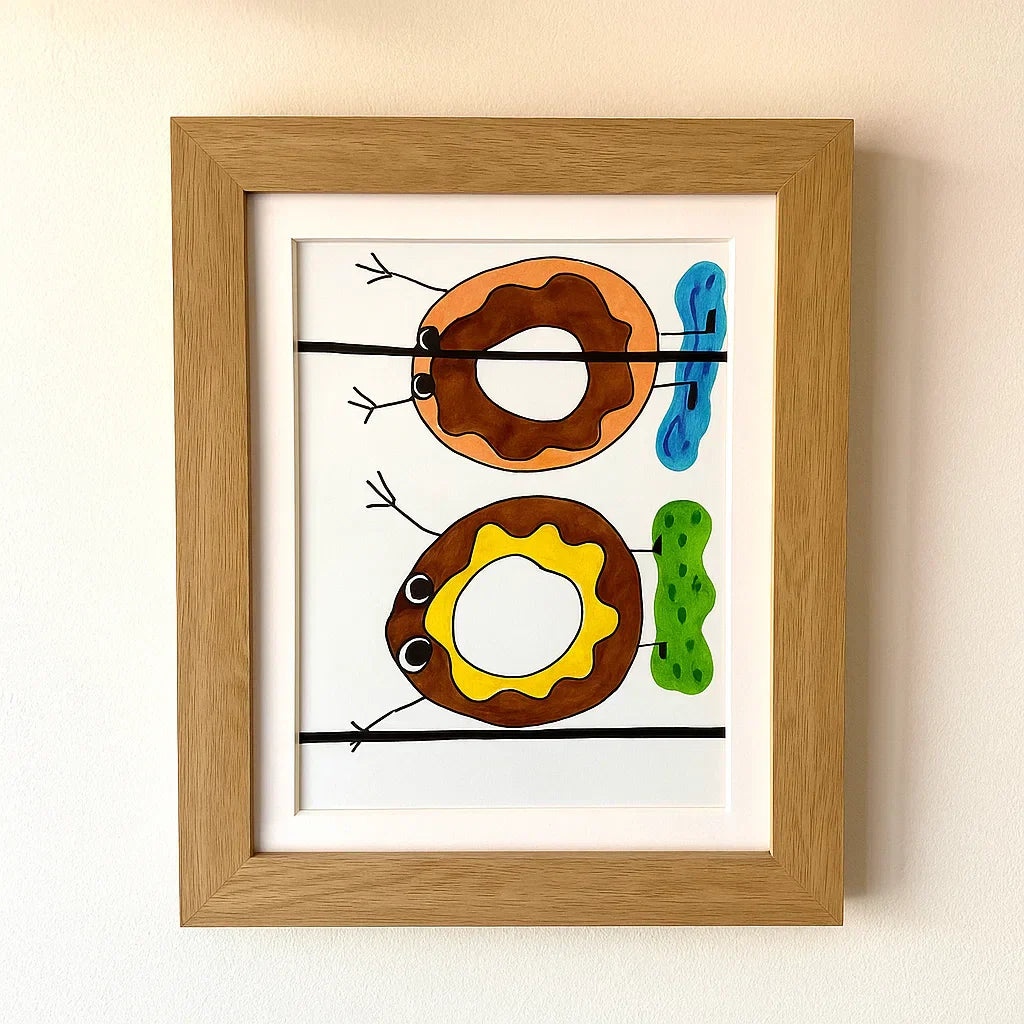 Maliben | Photo Frame Wood Hinged Artwork Display