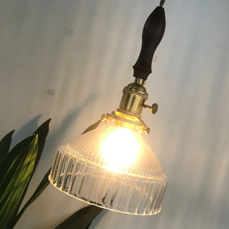 Maliben | Loftluxe Pendant Light - Rustic Hanging Lamp With Frosted Glass