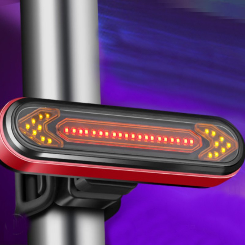 Maliben | Wireless Remote Control Bicycle Steering Taillight, With Turn Signal, Brake Light And Flashing Warning Light, For Safe Cycling