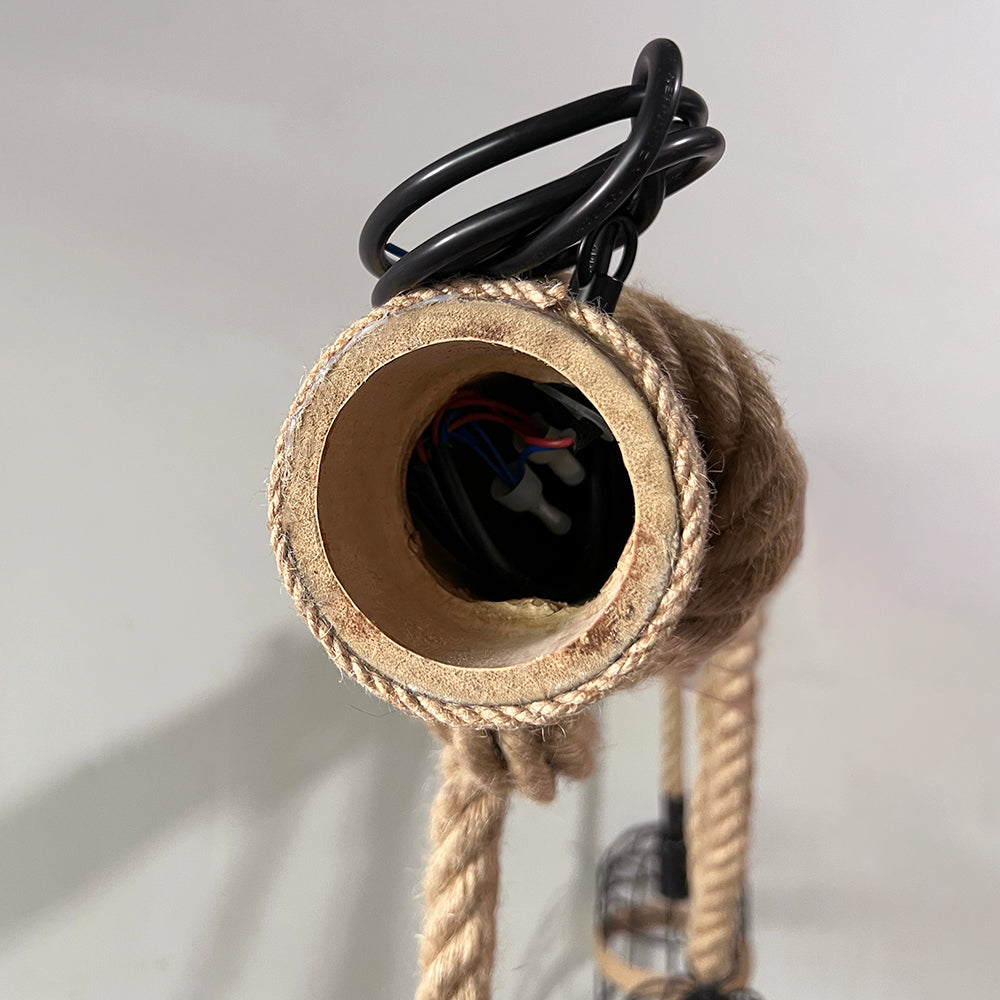Maliben | Alessioglow - Retro Metal Wood Pendant Lamp For Atmospheric Interiors