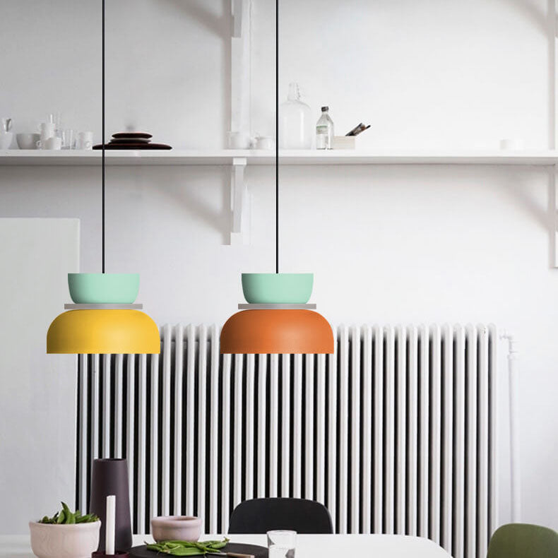 Maliben | Nordic Colorful Macaron 1 Light Led Pendant Lamp