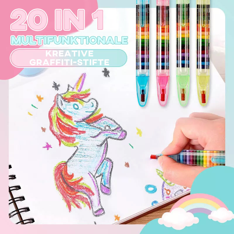 Maliben | 20 In 1 Multifunctional Creative Graffiti Pens