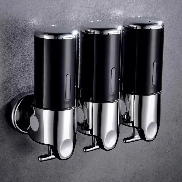 Maliben | Wall Mounted Soap Dispenser | Sudsstation Bathroom Organizer | Stainless Steel & Abs | 16.9 Fl Oz | Set Of 1–3