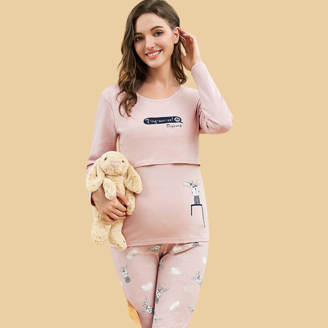 Maliben | Mama's ComFort | Feel Beautiful And Caring - Soft Maternity Dress for Home