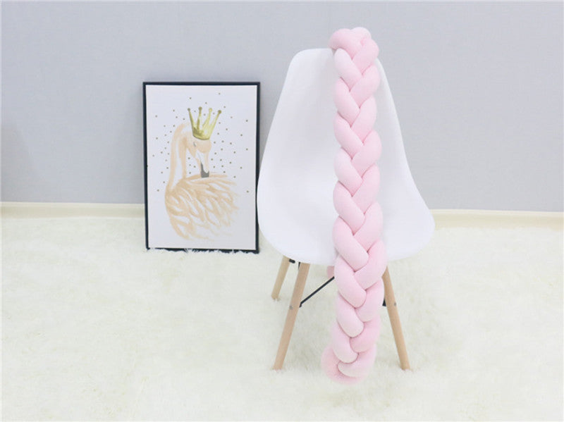 Maliben Handwoven Baby Crib Bumper Pillow — Braided, Non-Toxic
