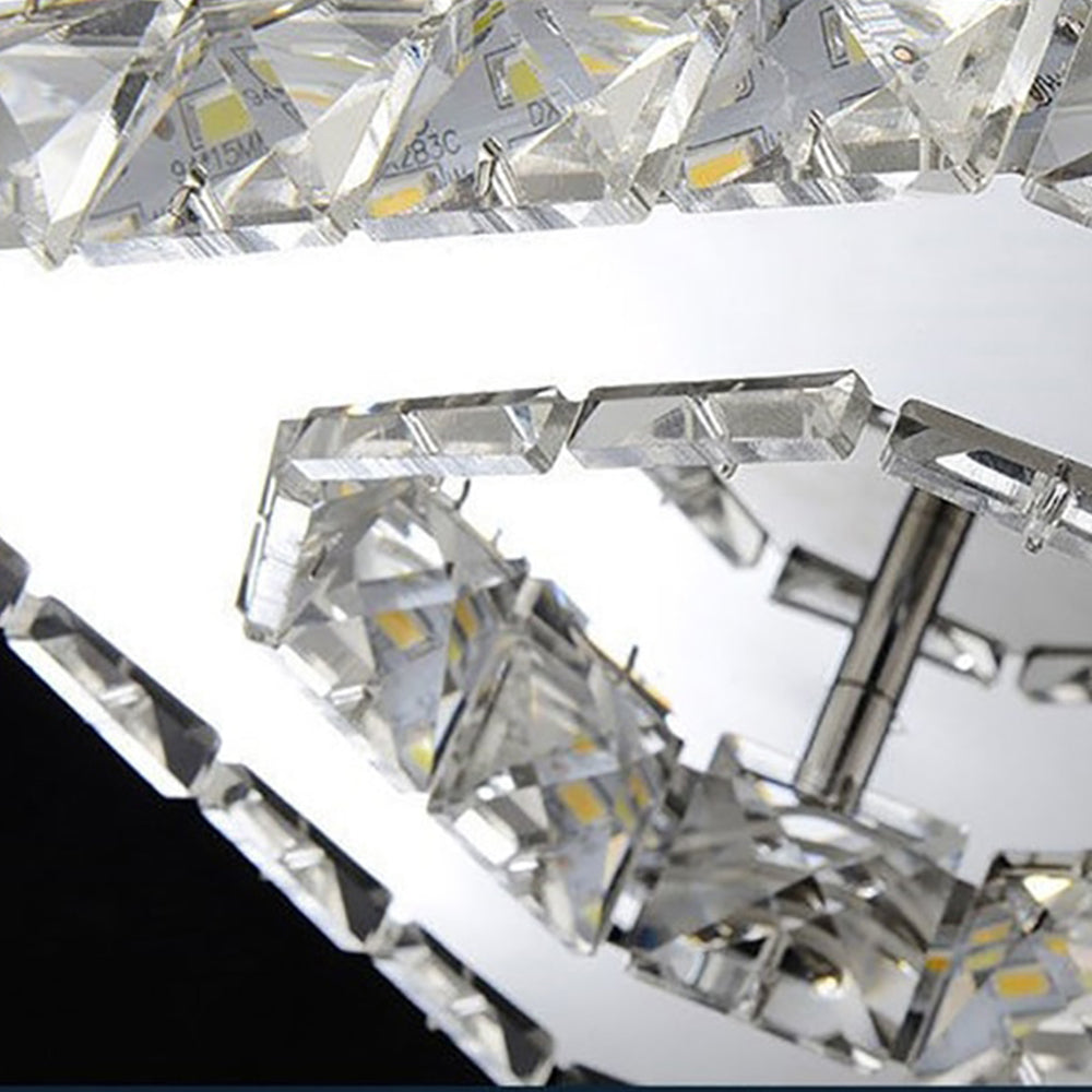 Maliben | Ceiling Light Crystal Led Modern Flush Fixture