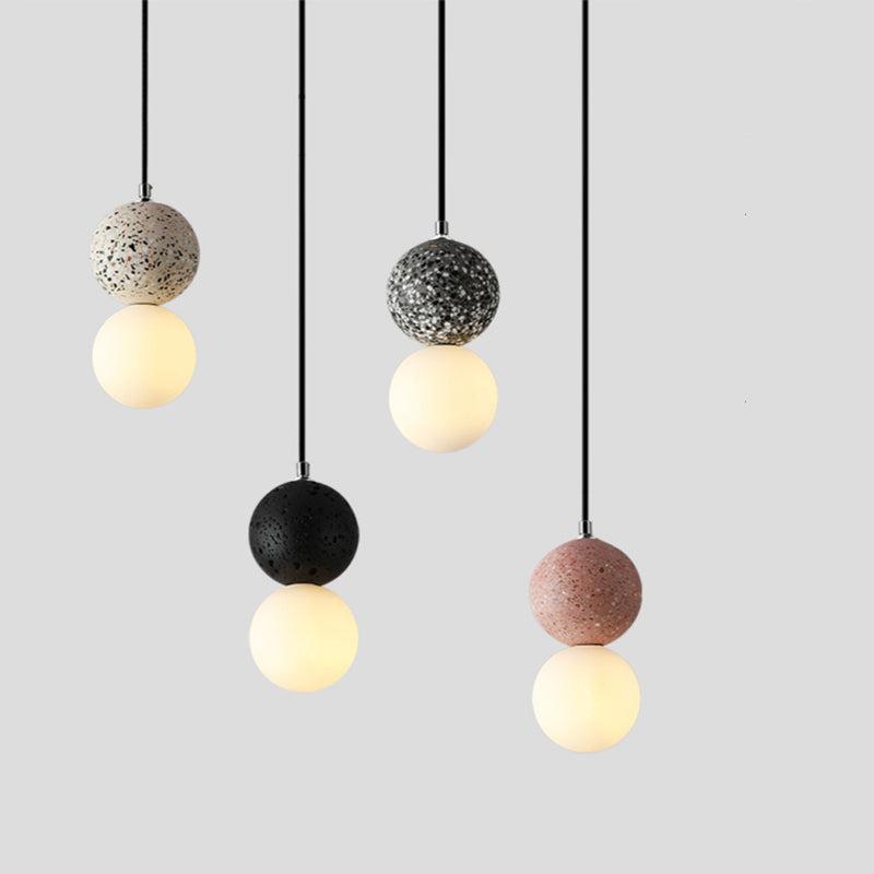 Maliben | Aurora Glow - Luxe Led Pendant Light In Black/White