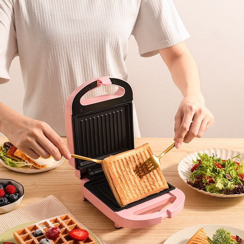 Maliben | 2-In-1 Sandwich Maker & Toaster | Non-Stick Auto-Sealing Plates For Quick Breakfasts, Snacks & Easy Cleanup