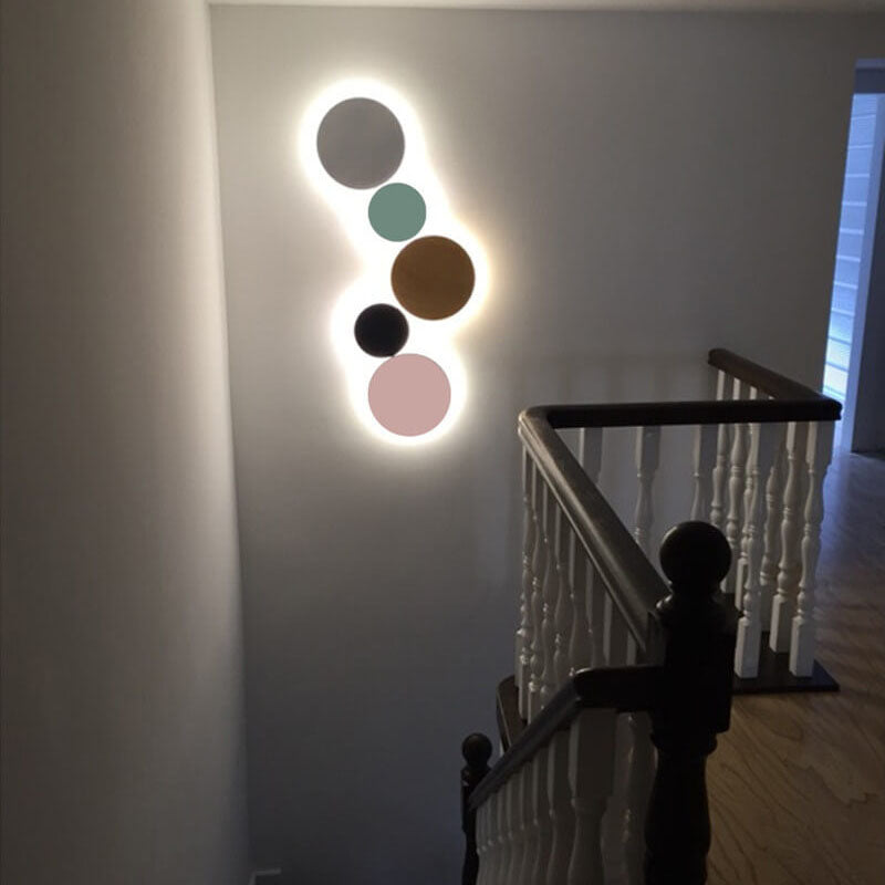 Maliben | Gloworb Minimalistic Round Led Wall Light | Color Variety | Dimmable Light