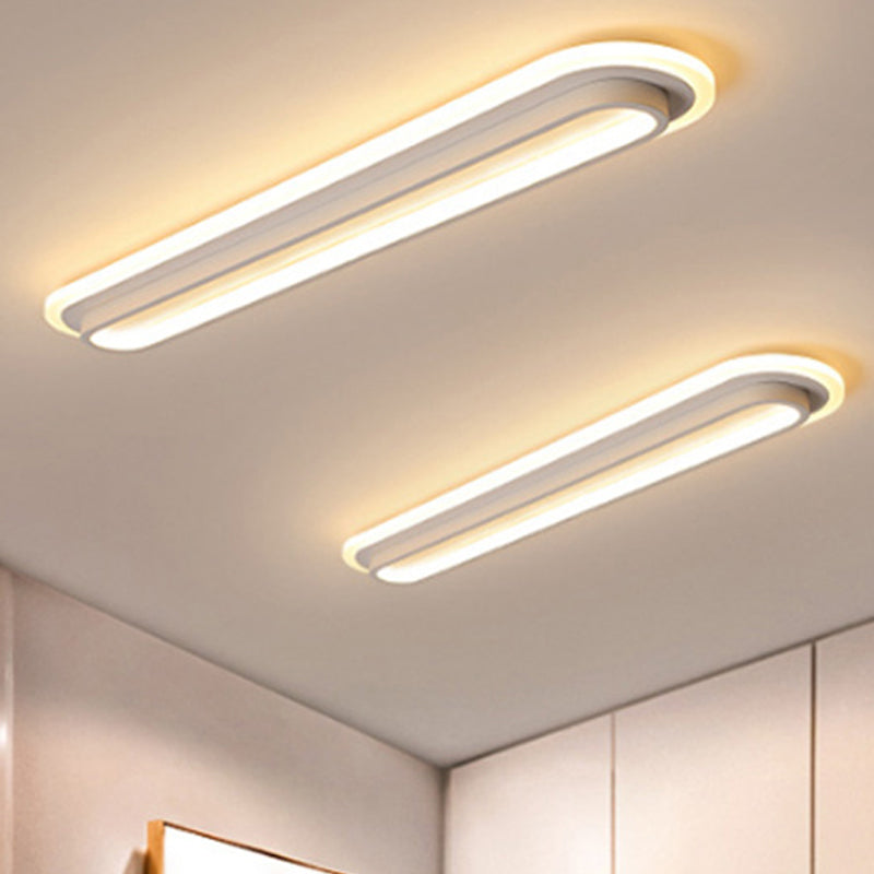 Maliben | Ovaluxe Glow - Elegant Black-White Led Light