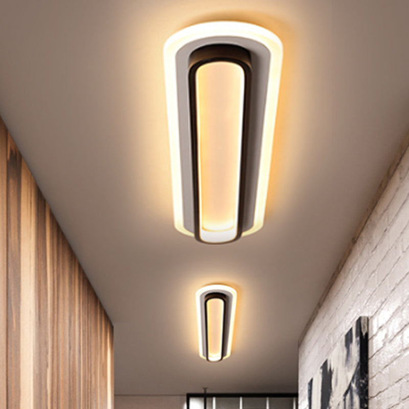 Maliben | Ovaluxe Glow - Elegant Black-White Led Light