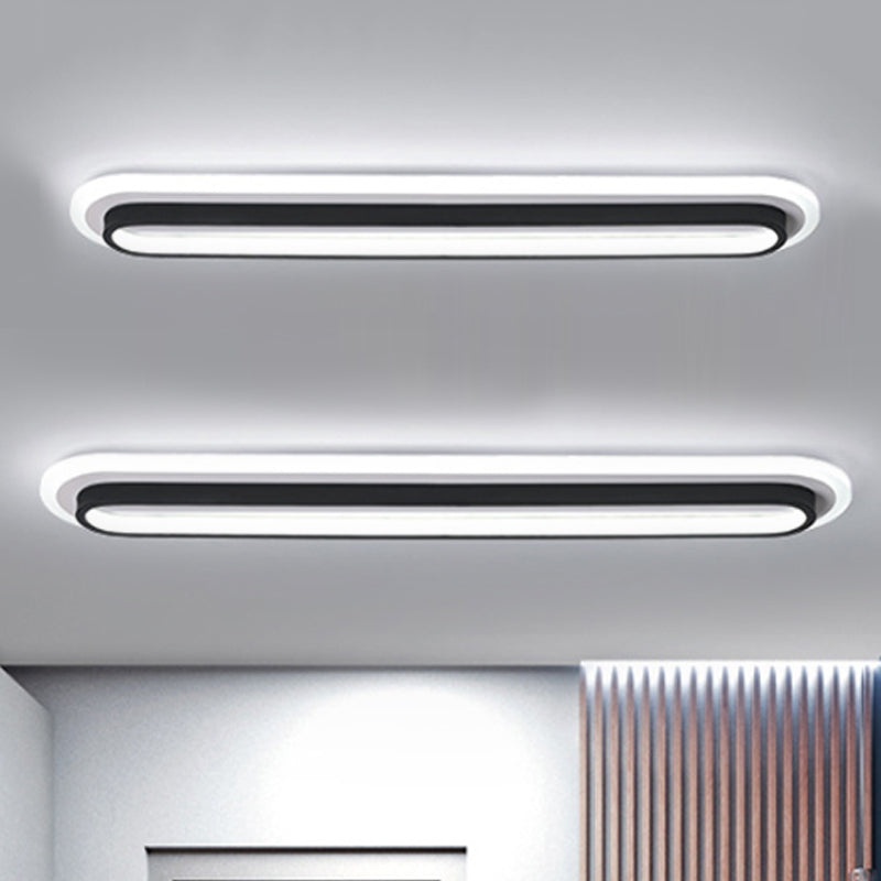 Maliben | Ovaluxe Glow - Elegant Black-White Led Light