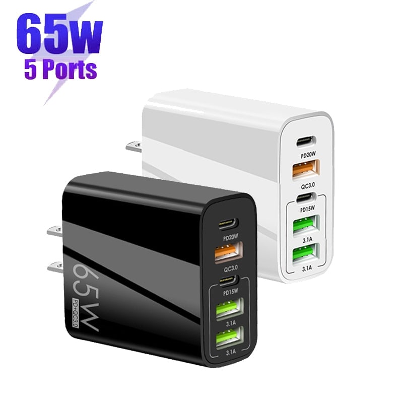 Maliben | Multi Port Adaptor 65w Fast Charger - Us Standard