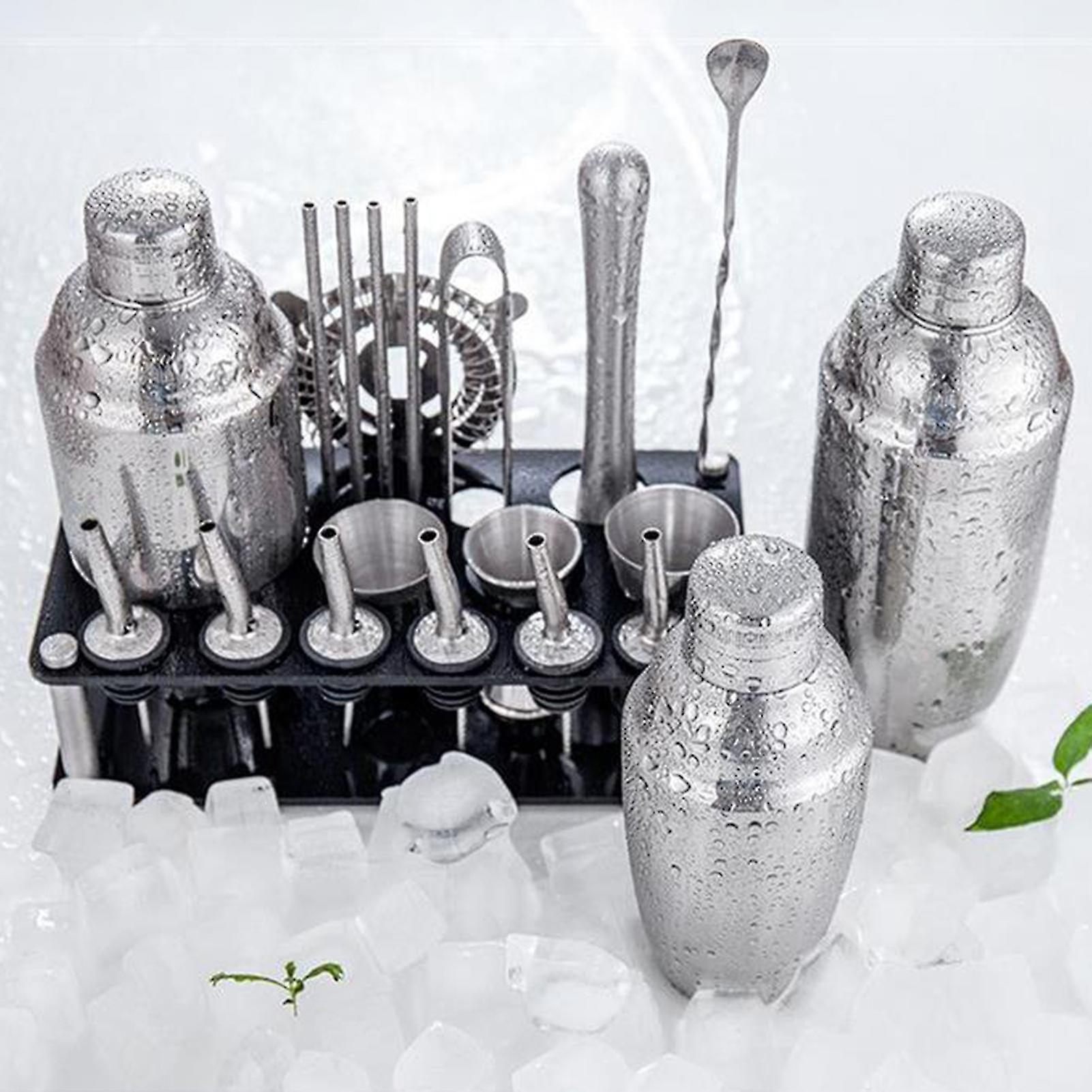 Maliben 23pcs/Set Bartender Kit Professional Versatility Stainless Steel Martini...