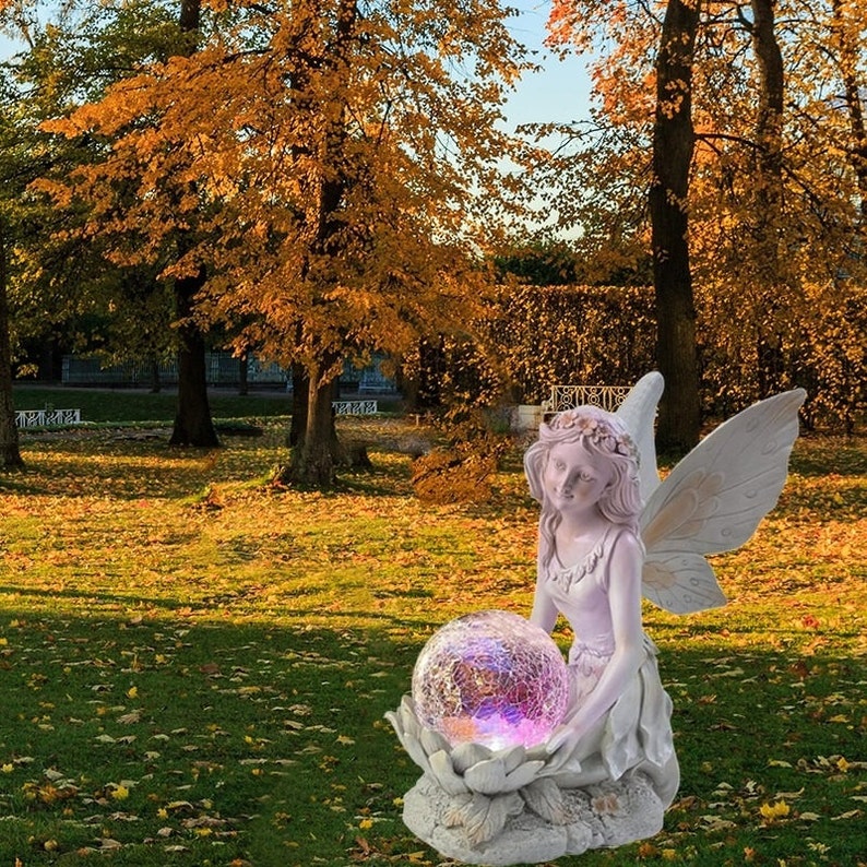 Maliben | Home Garden Solar Energy Decoration Fairy Statue